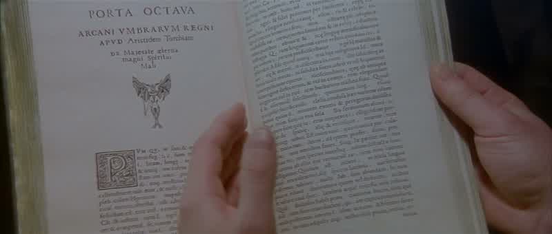 The form a kind of satanic riddleCorrectly interpreted with the aid of the original textand inside information they conjure up the Prince of Darknessin person