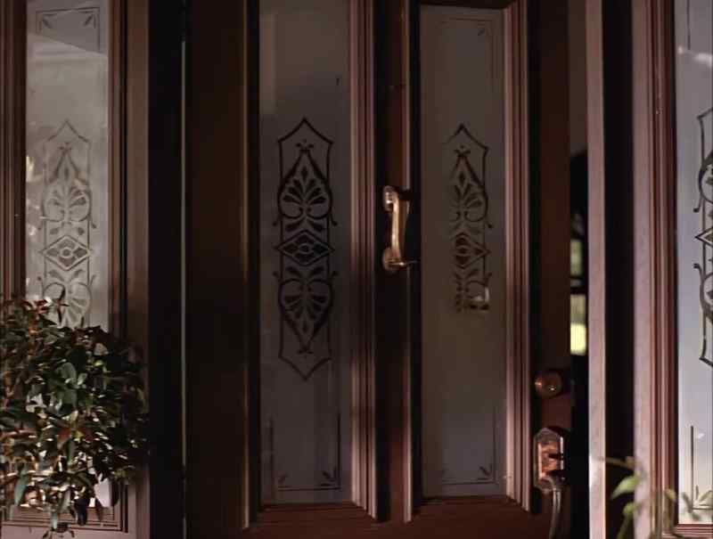 The front door's open