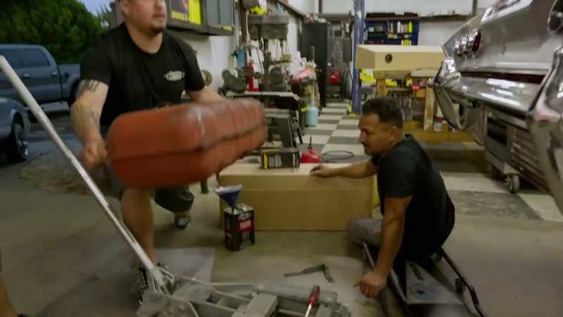 The gas tank is going in the trash