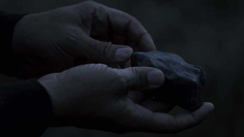 The geologists would bring their hammers and break this