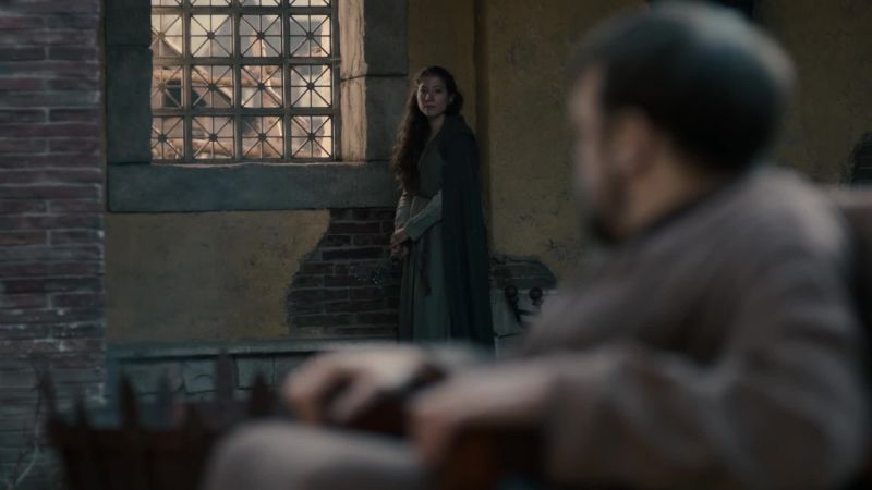The girl there