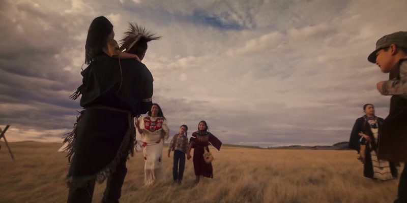 The grass dance is only for the men!