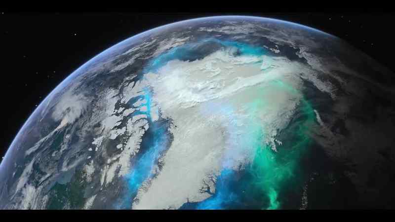 The great current continues its journey around the Arctic Ocean
