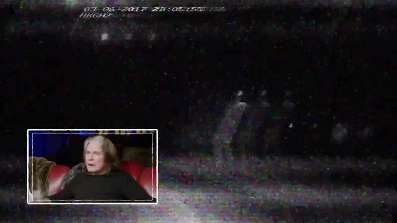 The guy says he heard footsteps