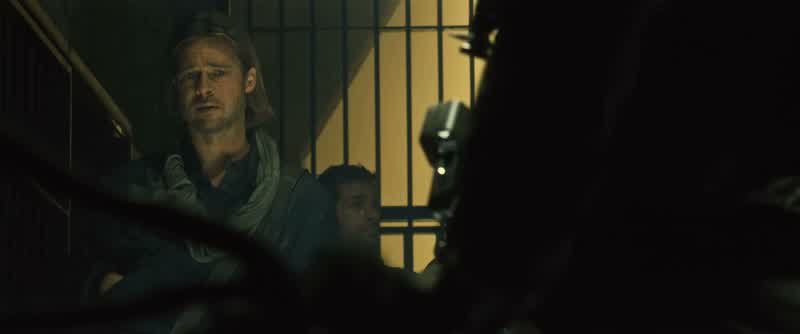 The guy who's shackled, do you know who bit him, what bit him?