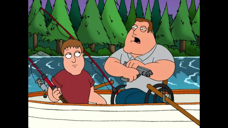 The hell it is You get in there and you kick that fish's ass