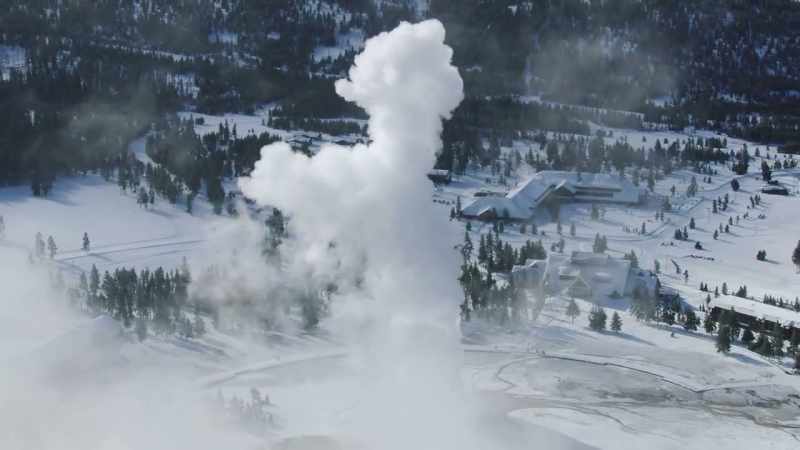 The historic old faithful village