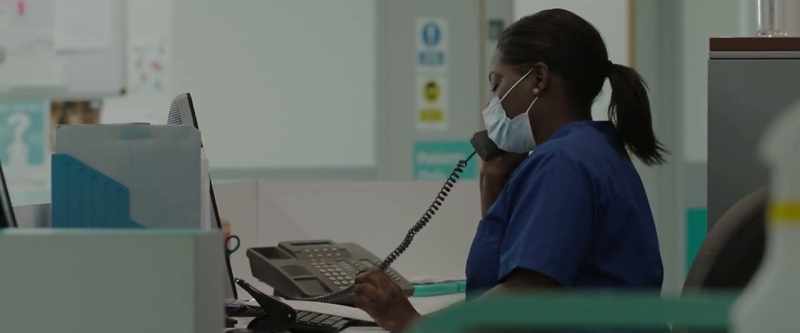 The hospital actually has a no visitor policy