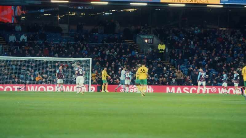 'The hosts conceding an early corner.'