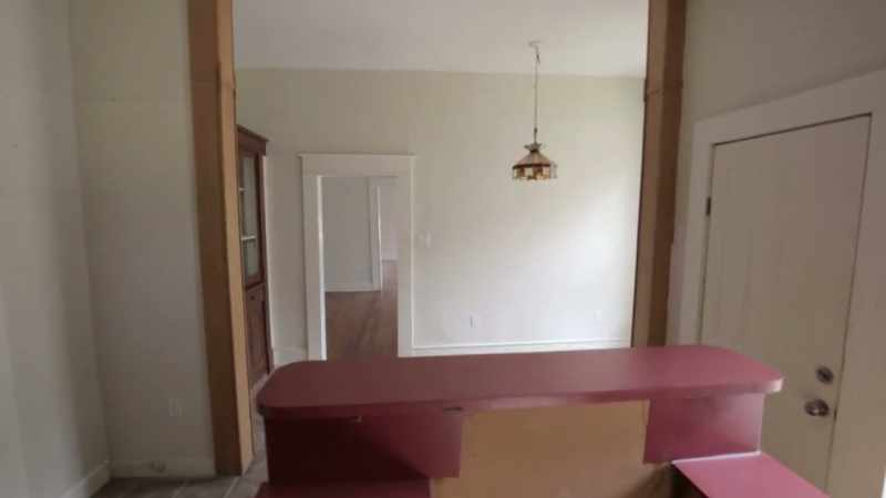 The house had three bedrooms, two bathrooms