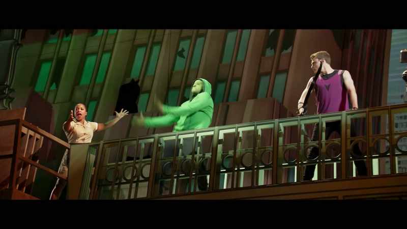The Hulk is incredible, smashing things up