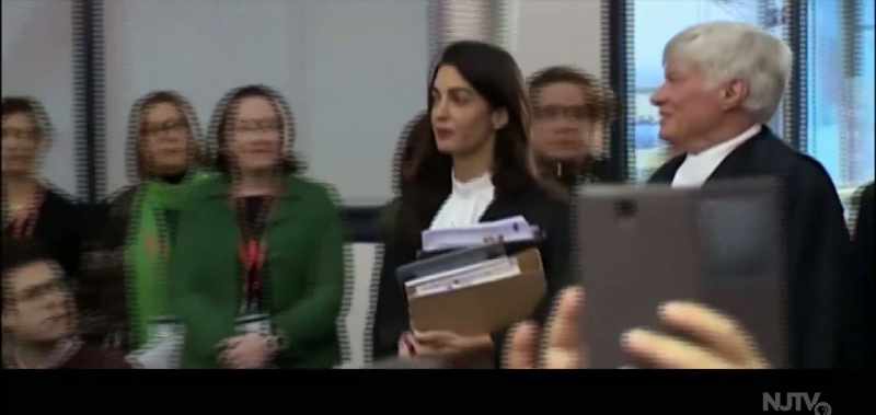 The human rights lawyer is collecting evidence