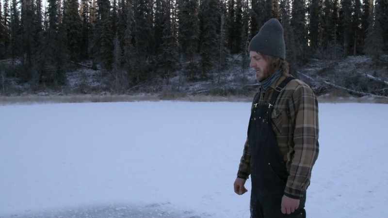 The ice is getting thick enough to where I need to