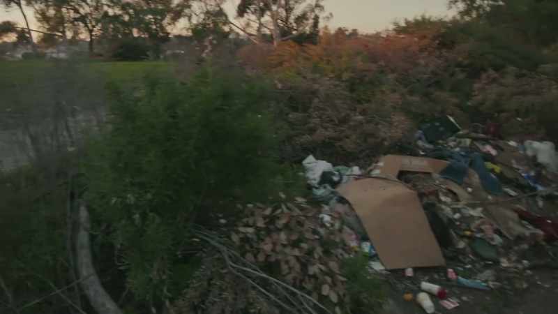The idea that I'm laying in trash