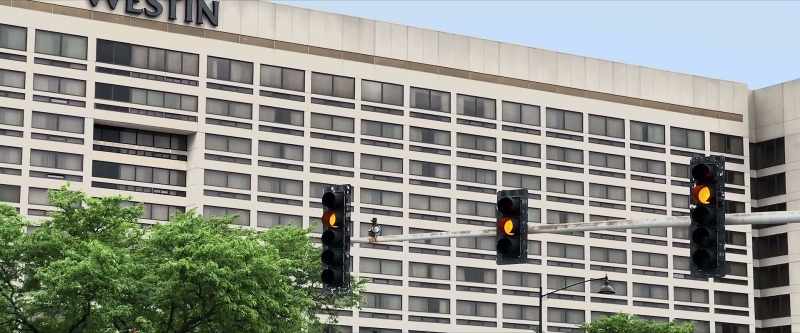 The idiot got stopped at a red light