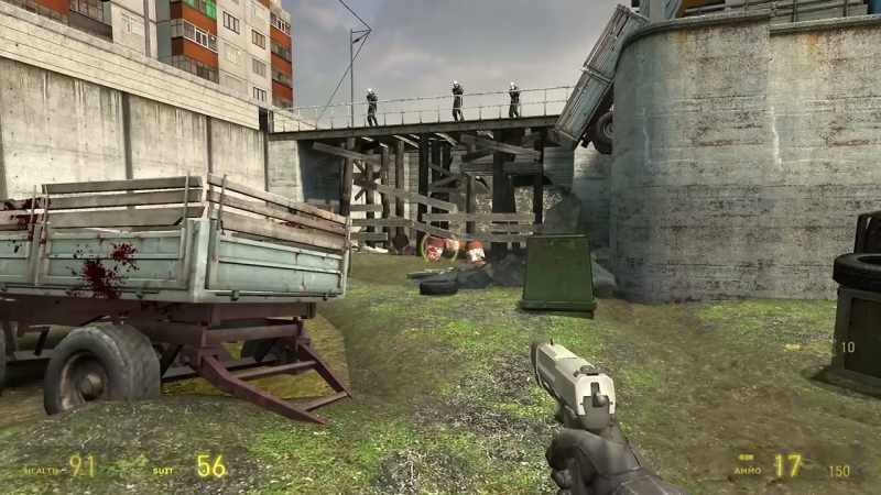The inclusion of physics changed everything about fps puzzle design