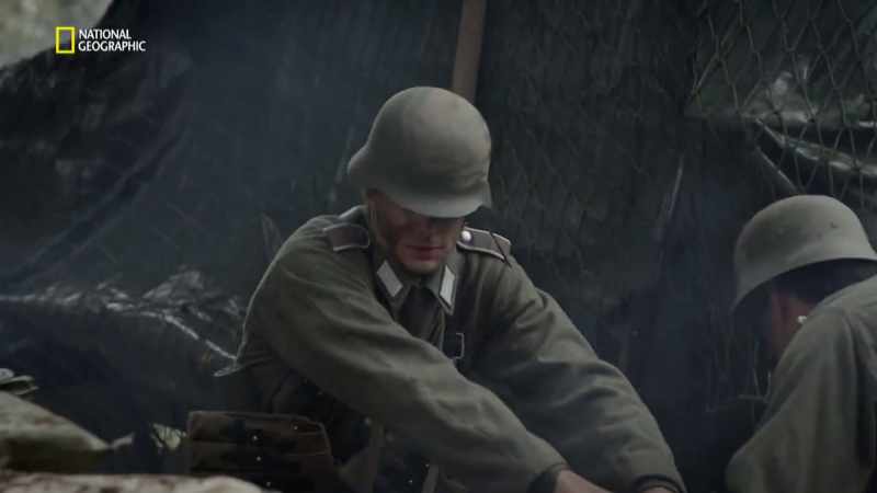 The infantry moves in with grenades and bayonets