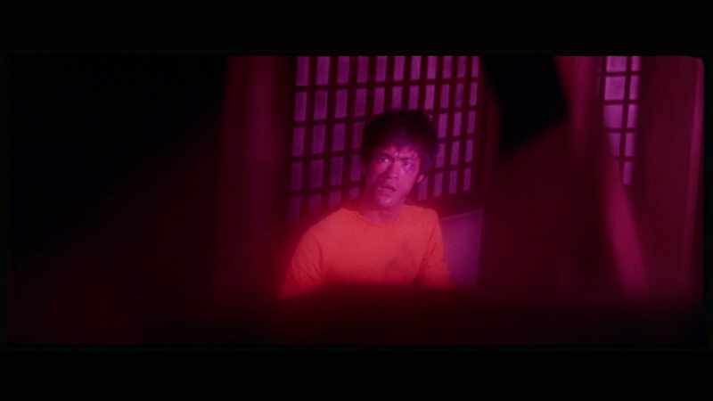 'The initial take is filmed with a red filter