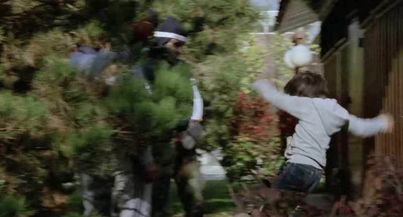 (The Kid grunts)
