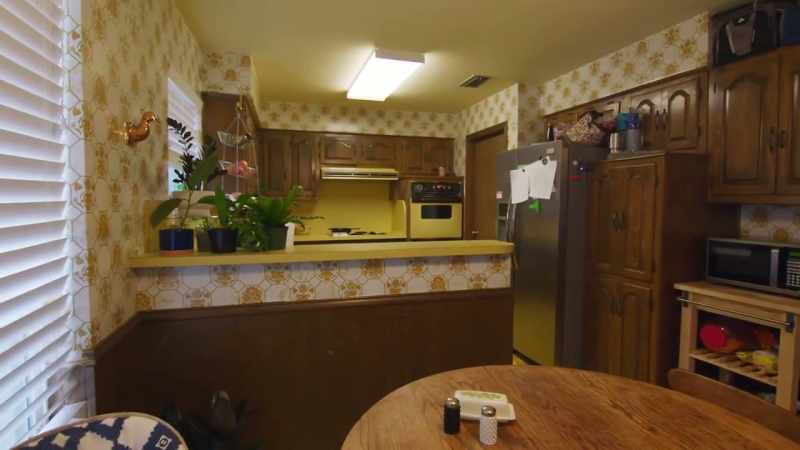 the kitchen. -[Paige exclaims]