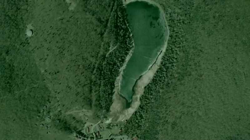 The lake levels began to drop dramatically