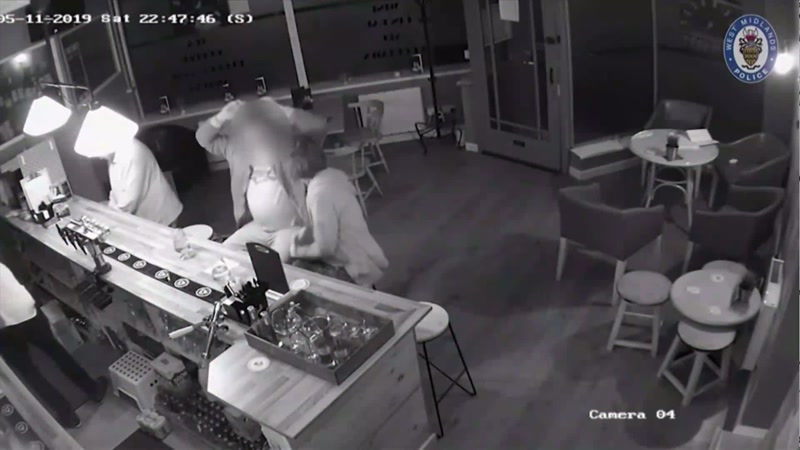 The lamp is covering the person's face completely