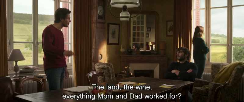 The land, the wine, everything Mom and Dad worked for'?