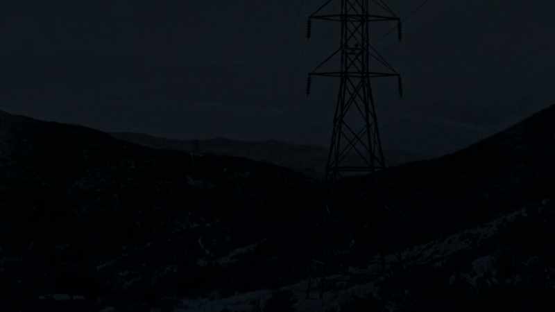 The landslide severed the wires