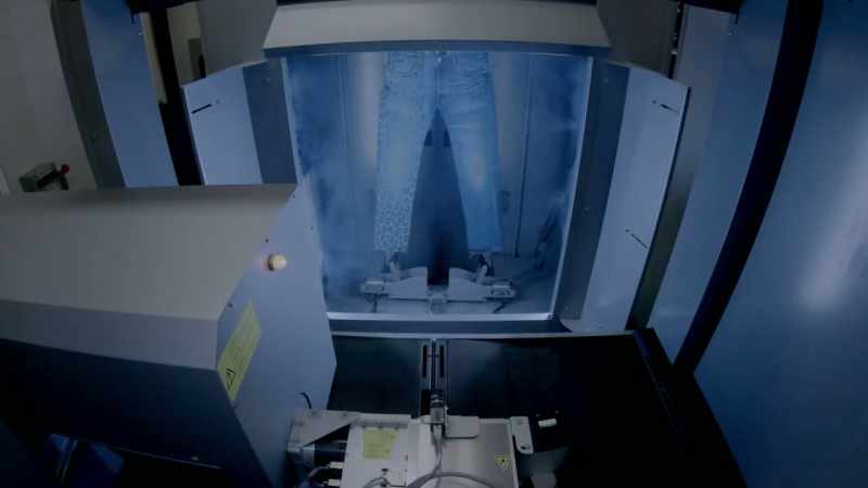 The laser is able to produce the pattern using different intensities