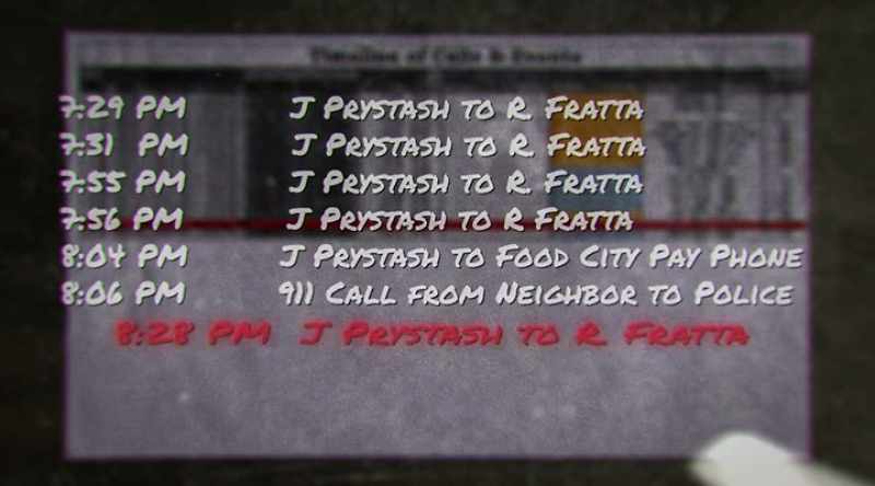 The last phone call was to let Fratta know