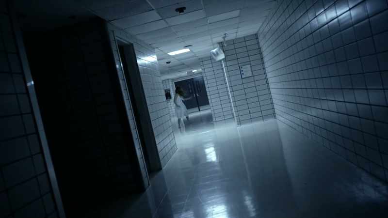 The little light she uses, bounces from the walls