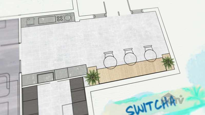 The lower area will have banquette seating and tables
