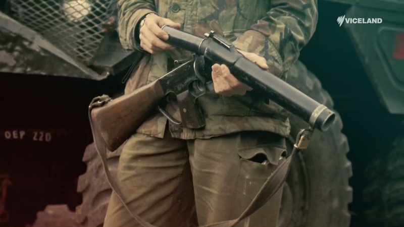 The M79 has also been used extensively for crowd control