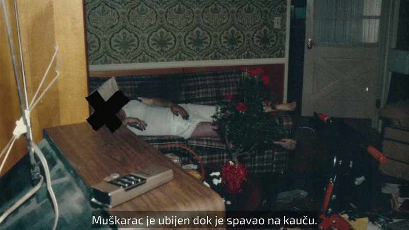 The male is executed as he's sleeping on the couch…