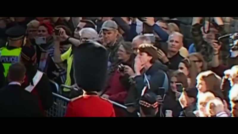 The man was heard shouting, 