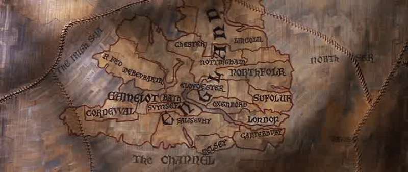 The map of England