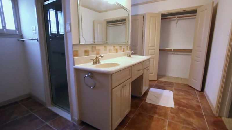 The master bathroom wasn't featured