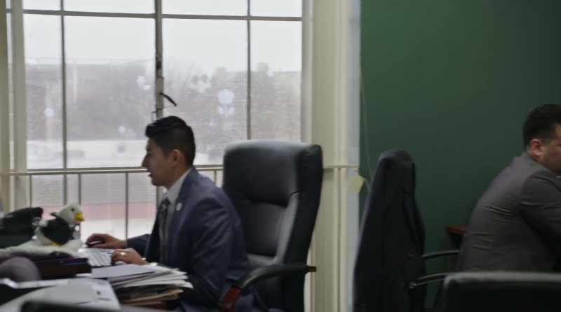 The mayor's office is right next door