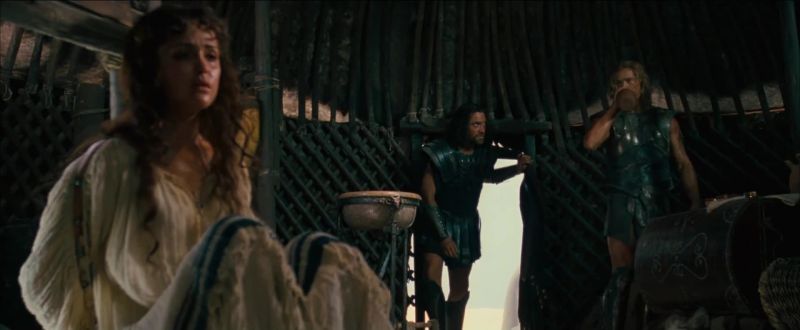 The men found her hiding in the temple