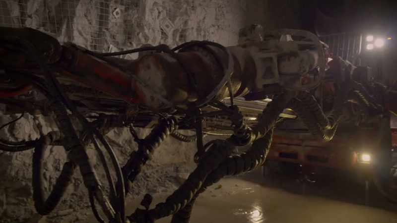 the miners use a monster machine