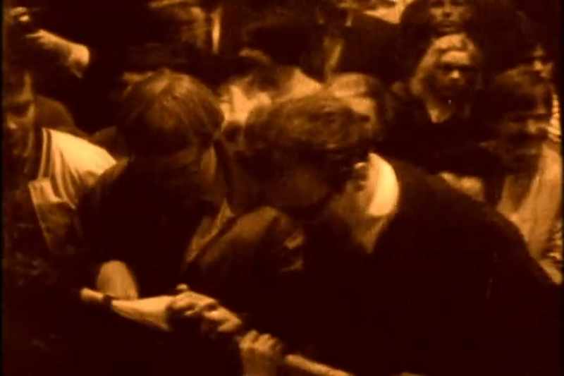 The minute we came onstage, about 200 students got up