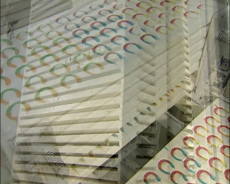 THE MOLDS THEN GO INTO A REFRIGERATED ROOM