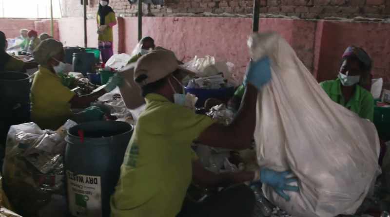 The most difficult part of waste sorting is done
