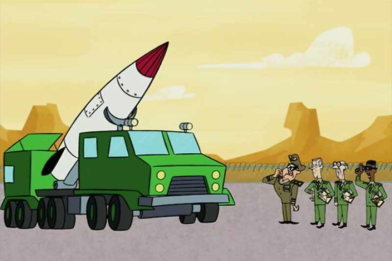 The most powerful, large, uh, pointy thing... missile!