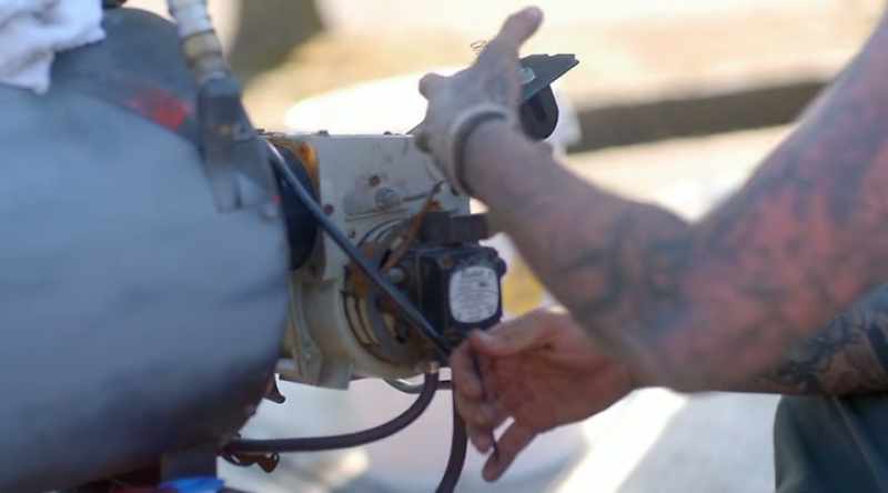 The motor has to come off, everything has come off