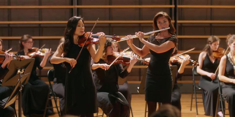 The music was beautiful