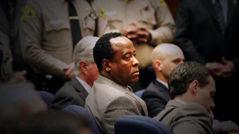 The names of Conrad Murray and Michael Jackson