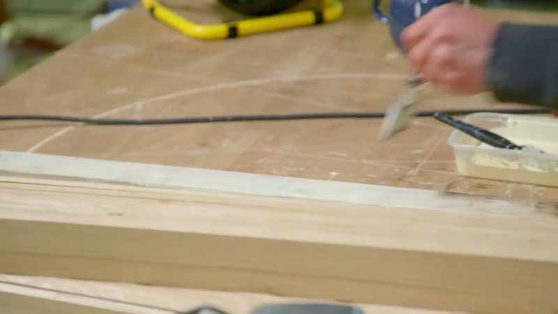 The next thing is to glue in all the planks