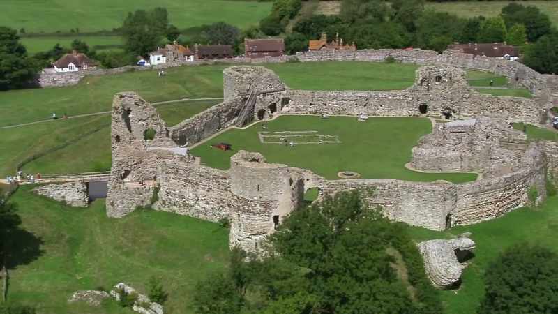 The Normans began to build castles in stone