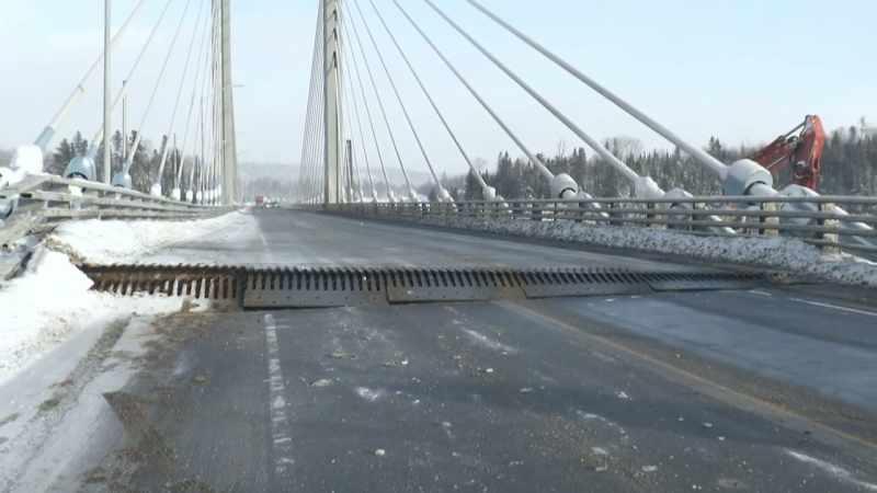 The northwestern expansion joint had failed